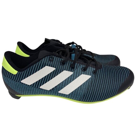 NEW! Adidas Men's The Road Cycling 2.0 Shoes Three Bolt Blue Green 7 Women's 8 - Picture 1 of 8